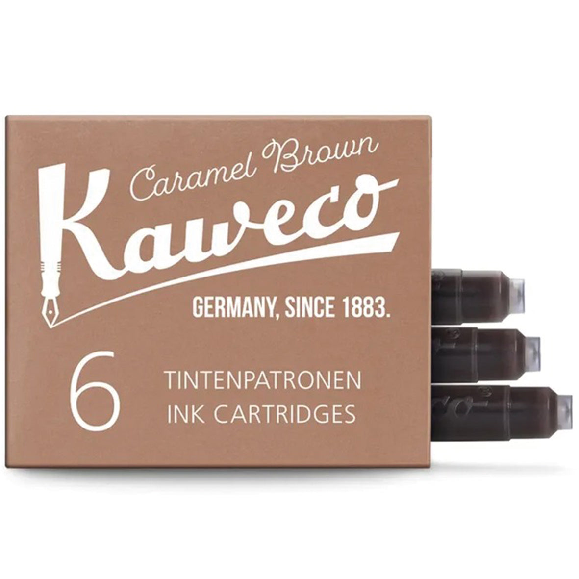 Tintenpatronen Kaweco Caramel Brown, 6 Stück