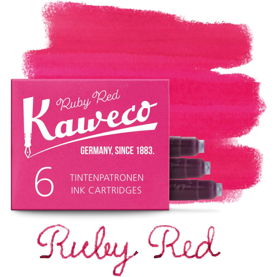 Tintenpatronen Kaweco Ruby Red, 6 Stück