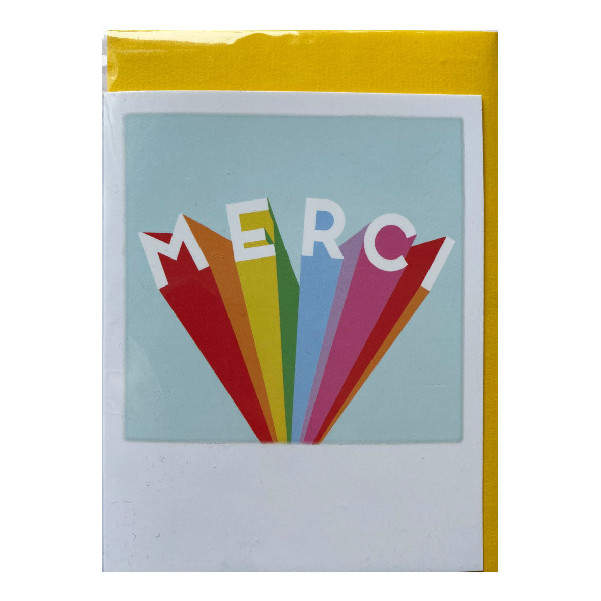 Klappkarte mit Umschlag &quot;Merci&quot;