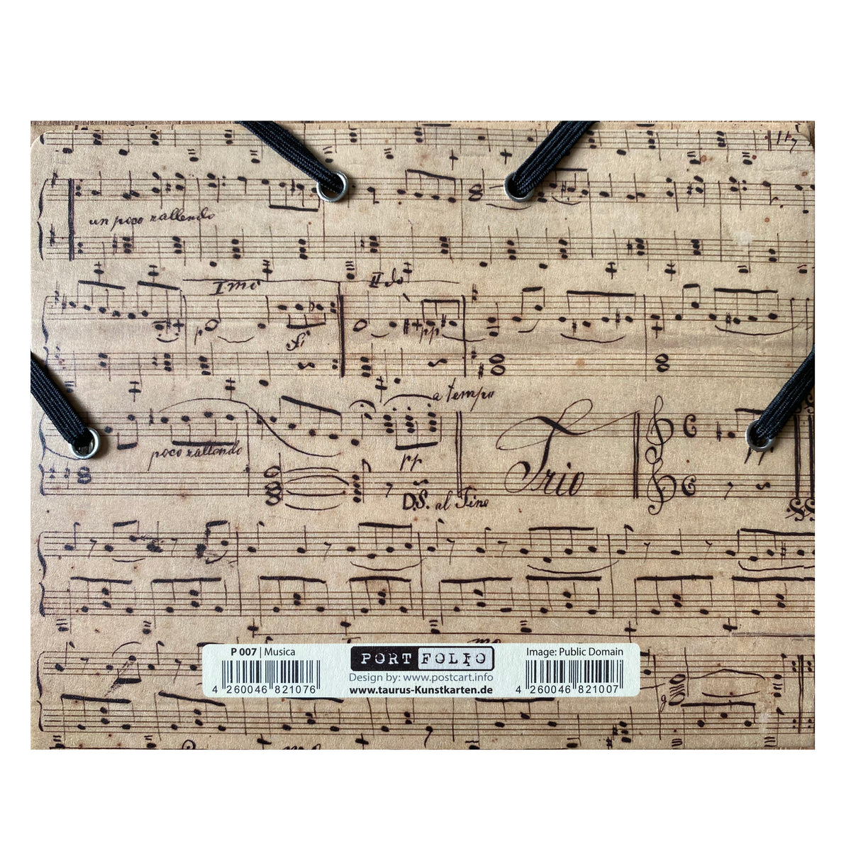 Geschenkumschlag B6 &quot;Musik&quot;