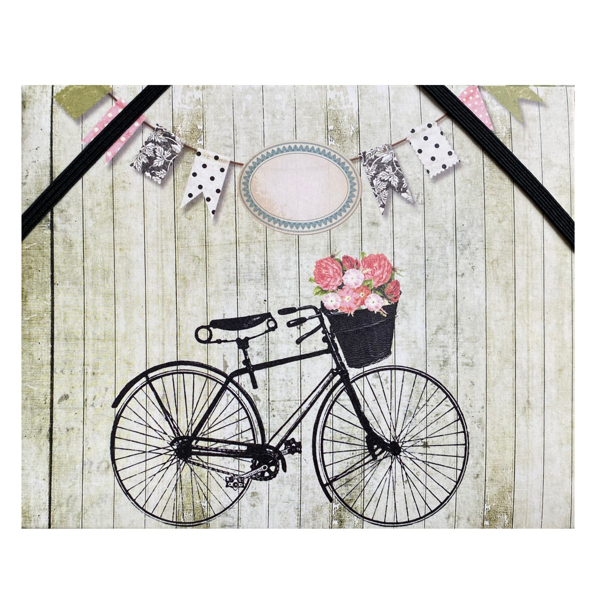 Geschenkumschlag B6 "Wood, Rose, Bike"