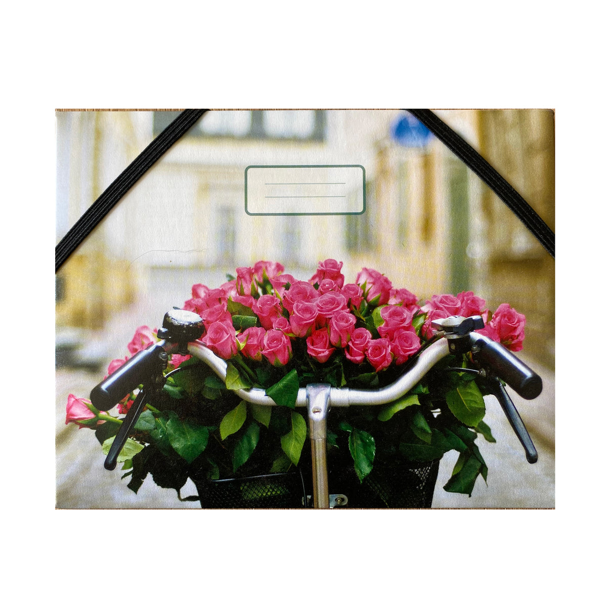 Geschenkumschlag B6 &quot;Rosen auf Fahrrad&quot;