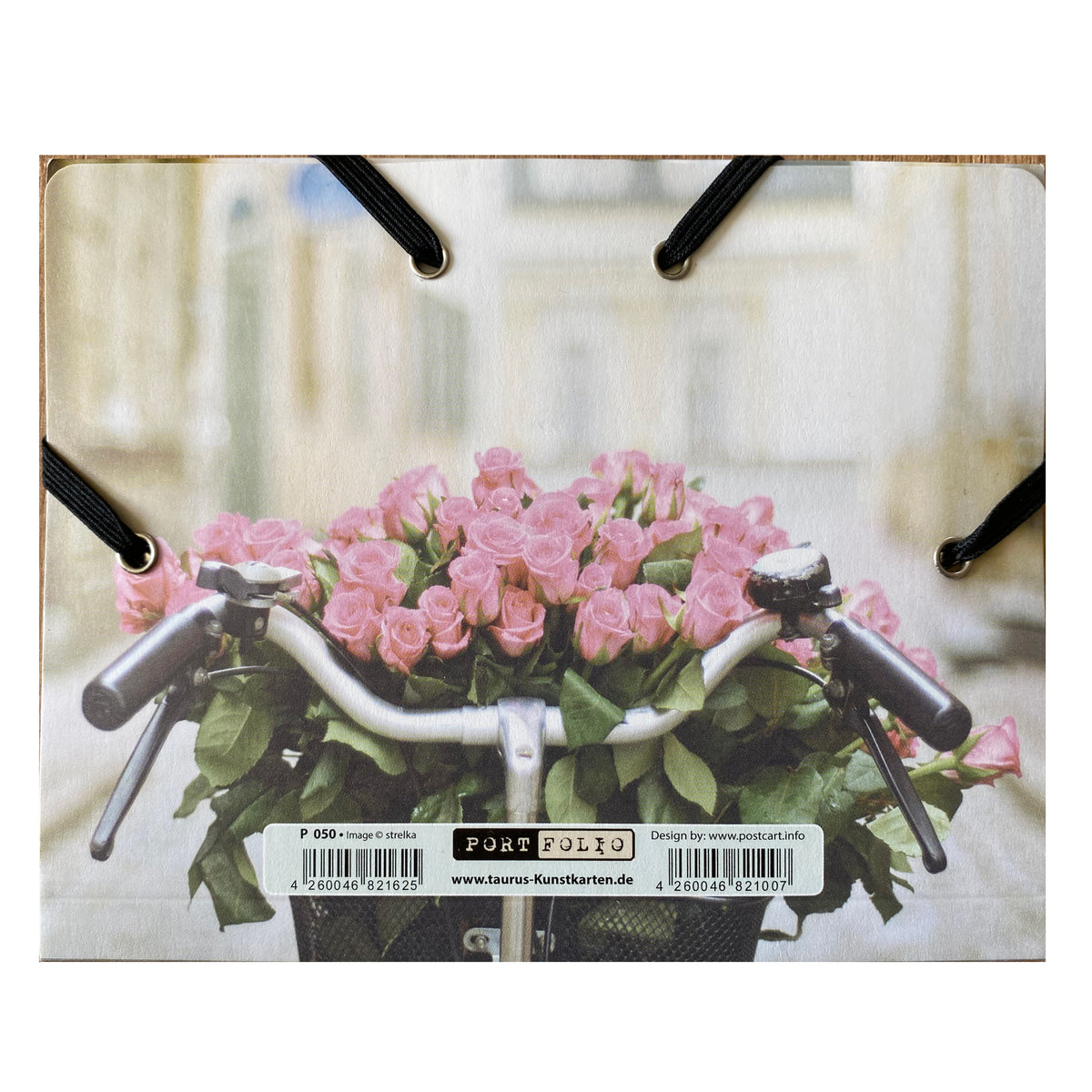 Geschenkumschlag B6 &quot;Rosen auf Fahrrad&quot;