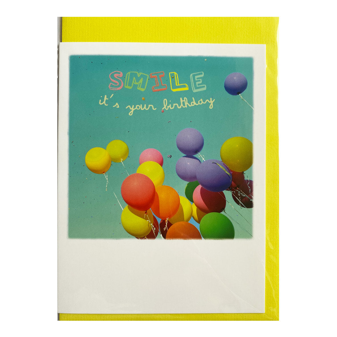 Klappkarte mit Umschlag &quot;Smile, its your birthday&quot;