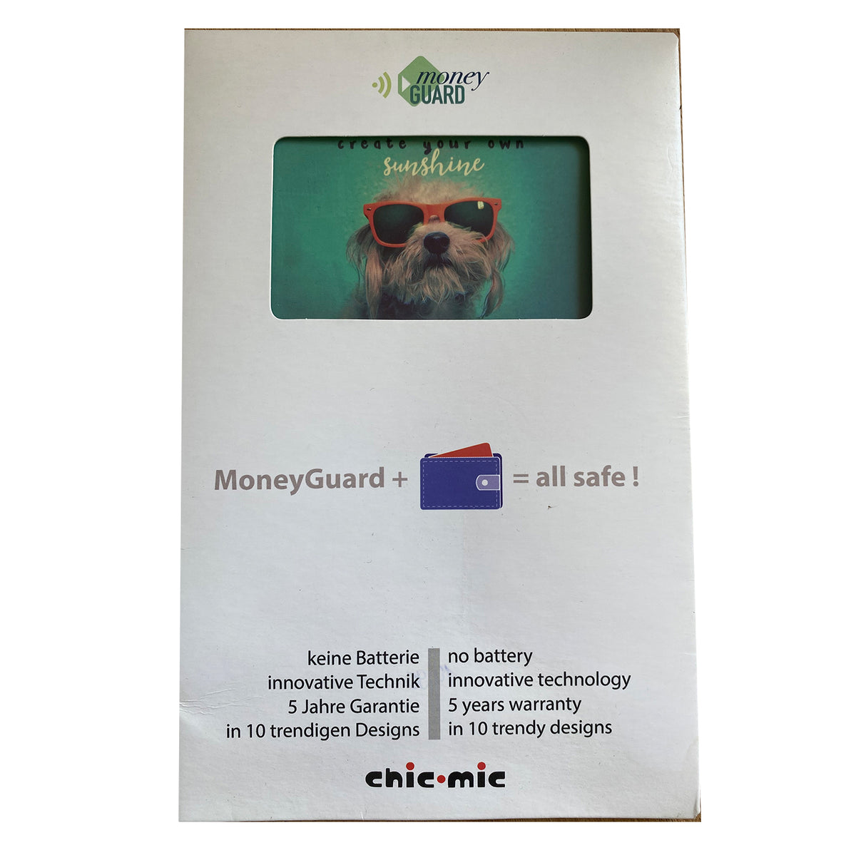 Moneyguard Karte gegen Datenklau