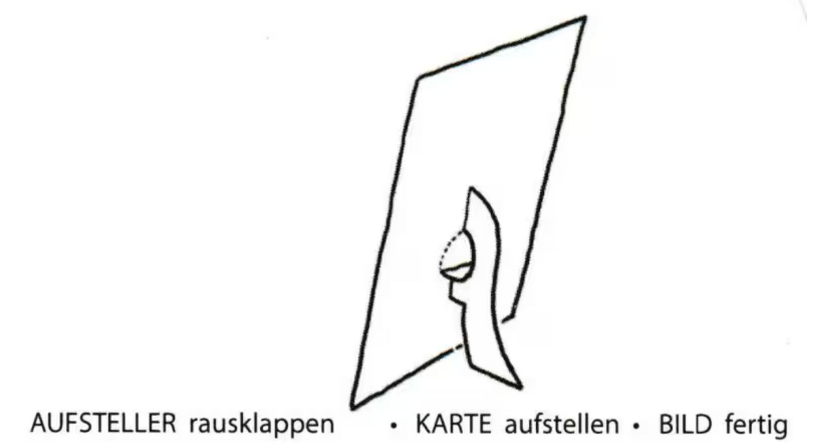 XXL-Aufstellkarte &quot;Tanz oder garnicht&quot;