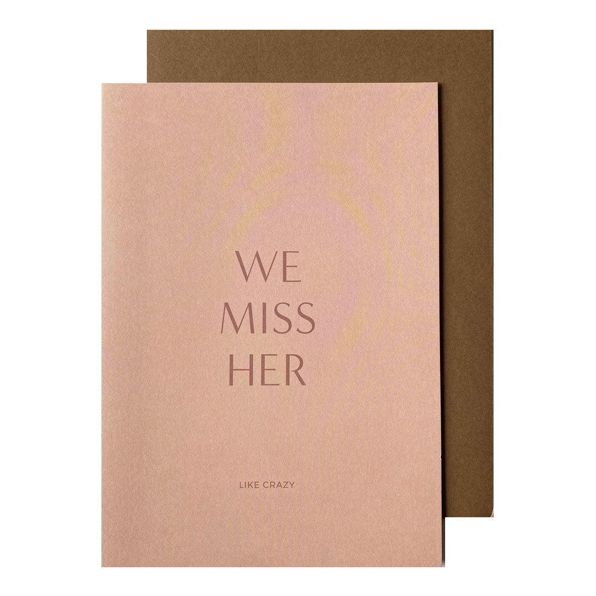 Trauerkarte &quot;We miss her&quot;