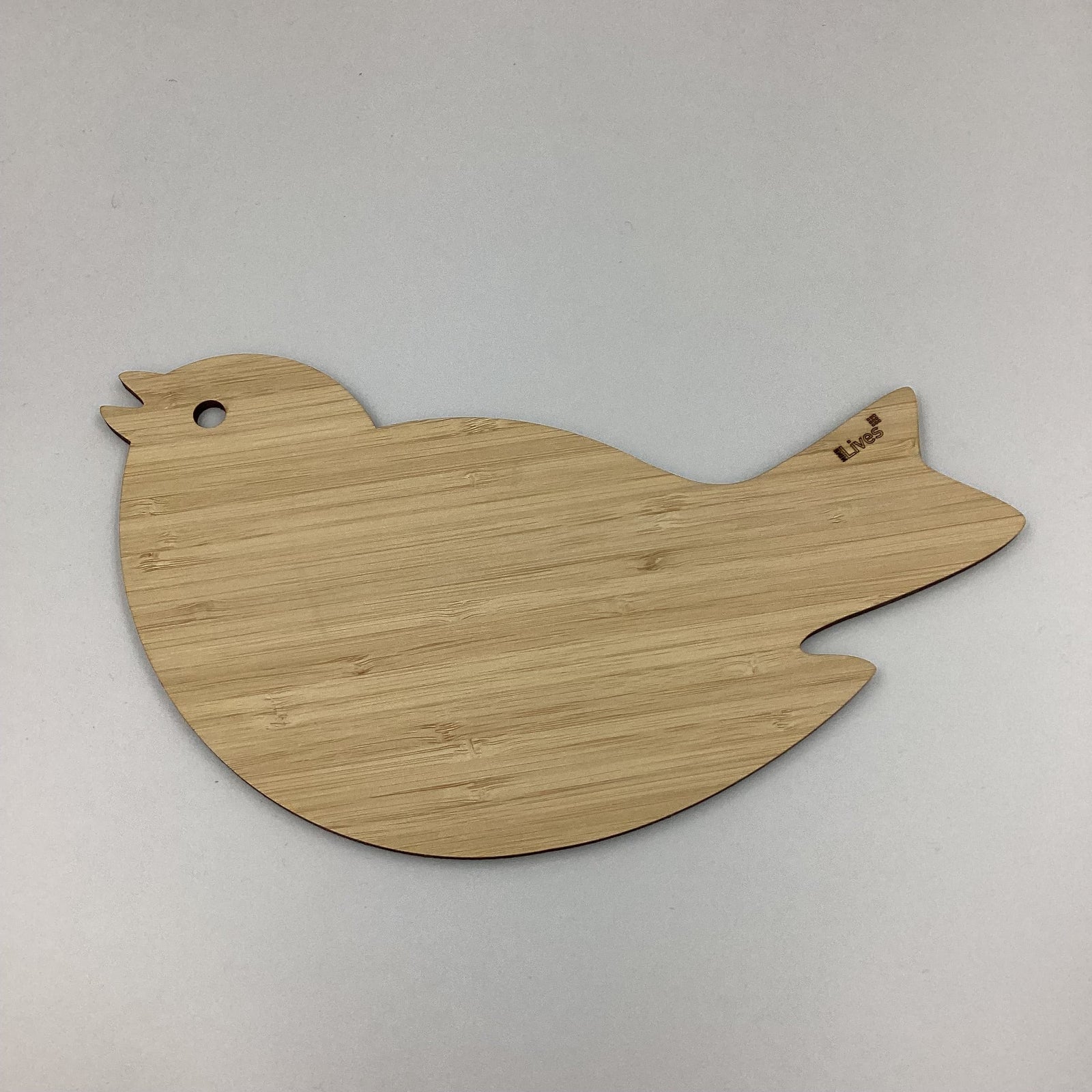 Ninelives Brettchen aus Holz, Vogel Punkt & Strich