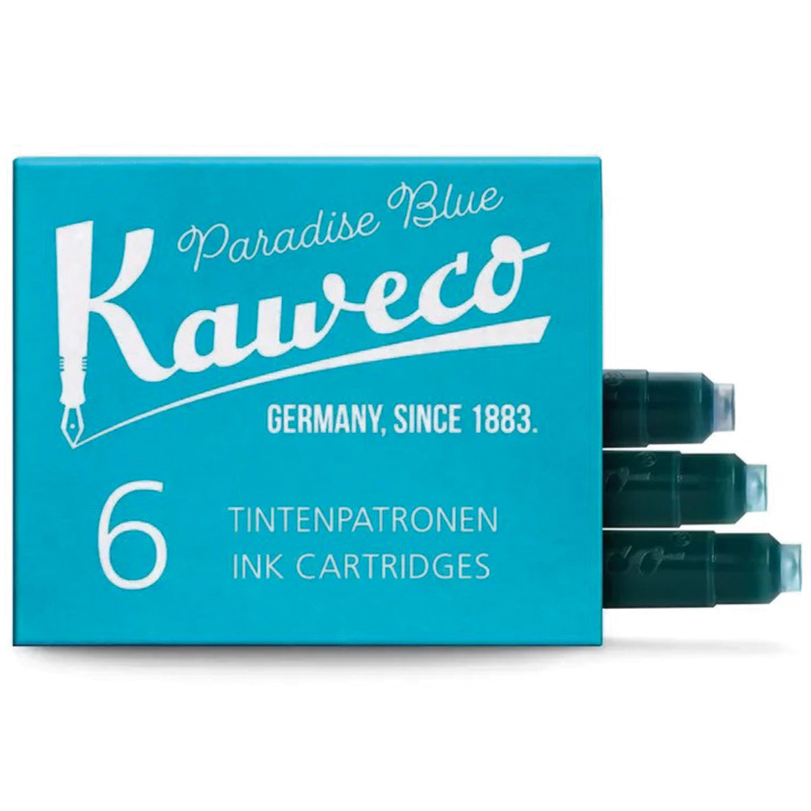 Tintenpatronen Kaweco Paradise Blue, 6 Stück