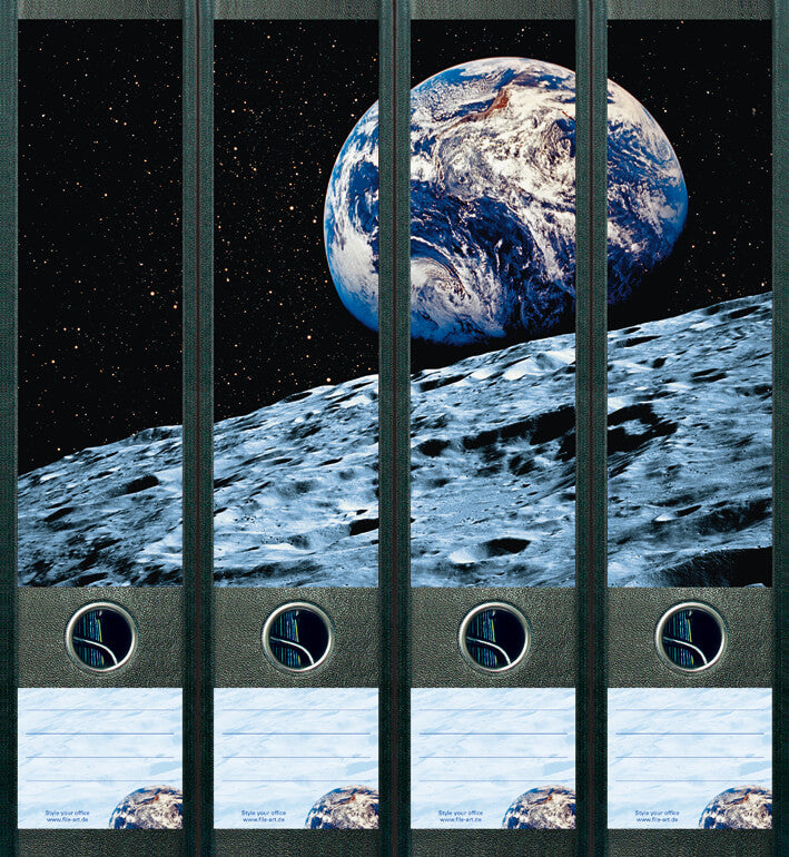 file art 4er-Ordnerrücken-Etiketten-Set &quot;Mother Earth&quot; für 7,5 und 8 cm Ordner