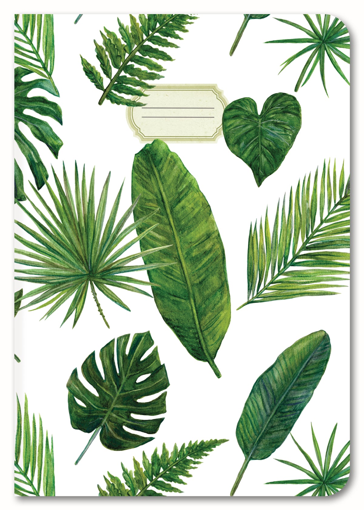Journal in DIN A5, Motiv &quot;Tropic leaves&quot;